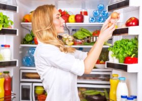 Rearrange fridge with low calories